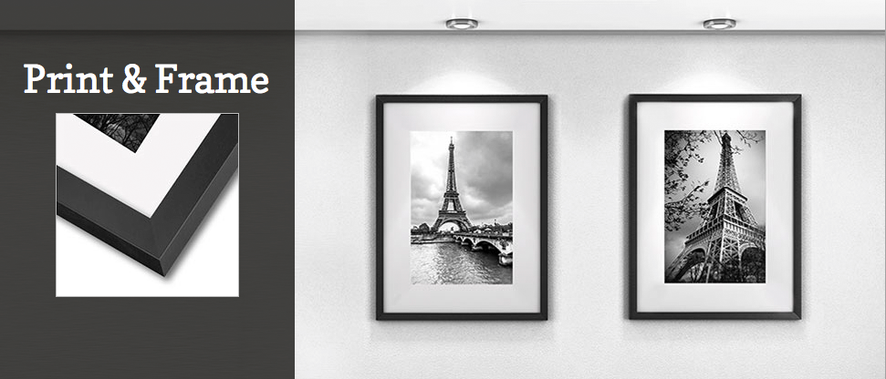 Impresión enmarcada especial